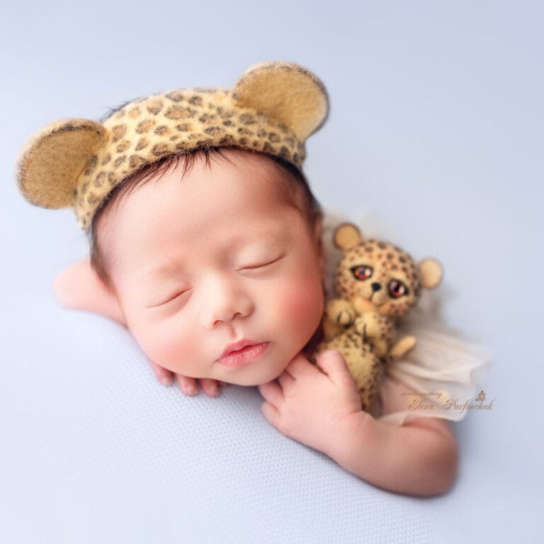 newborn leopard