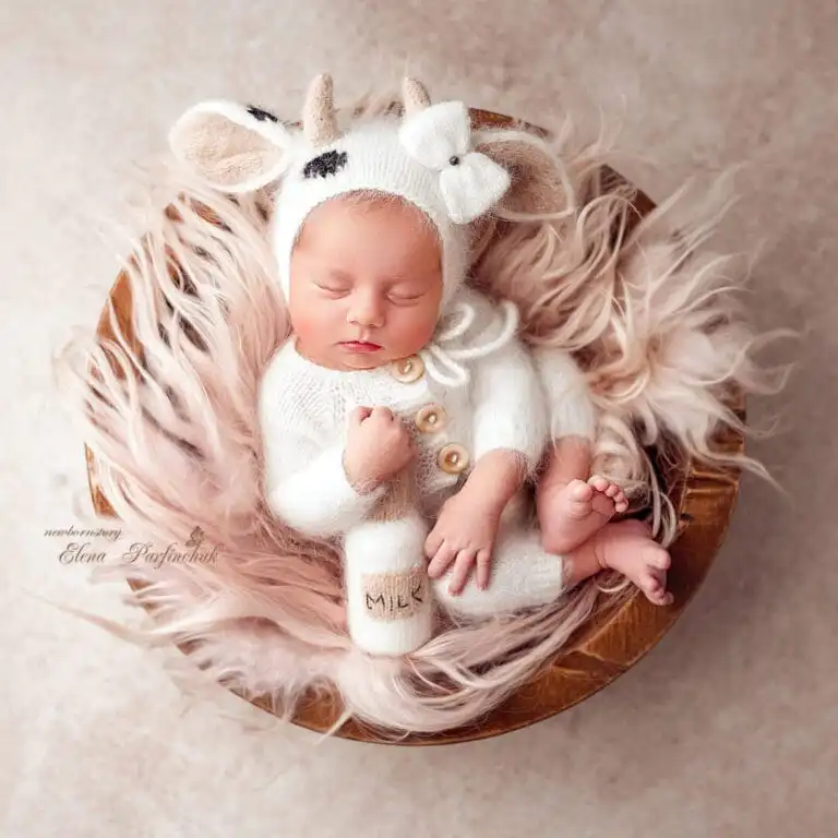 kravička béžová od newborn fotografky Eleny Parfinchuk