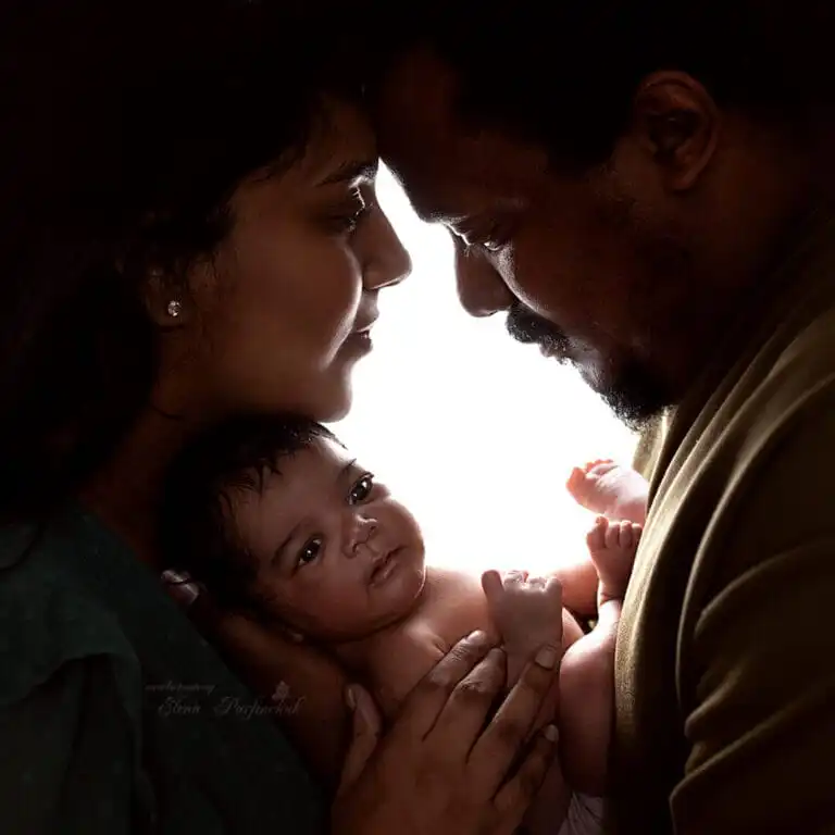 Rodinné focení s miminkem - newborn fotograf Elena