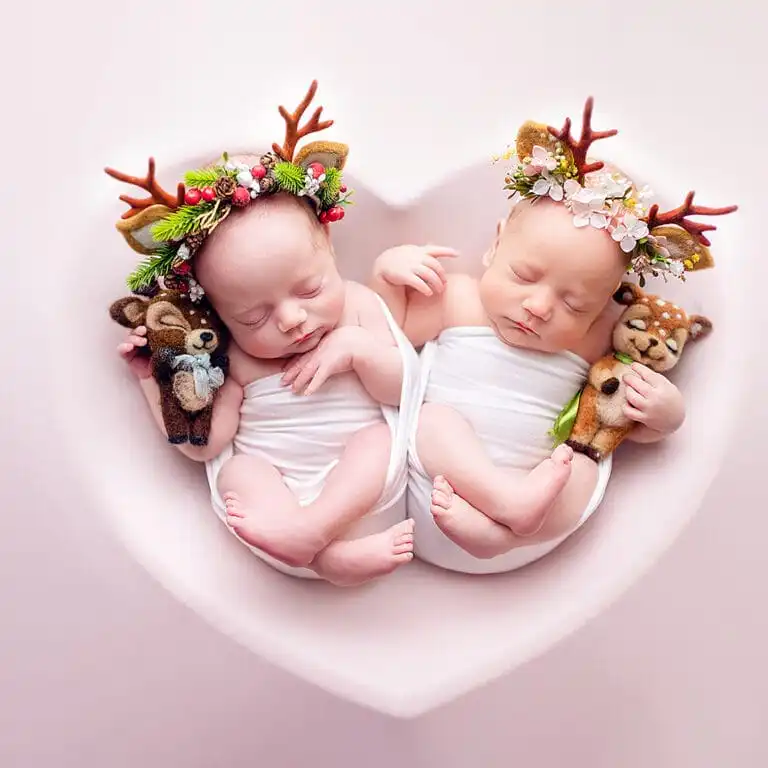 miminka v srdíčku, fotka newborn
